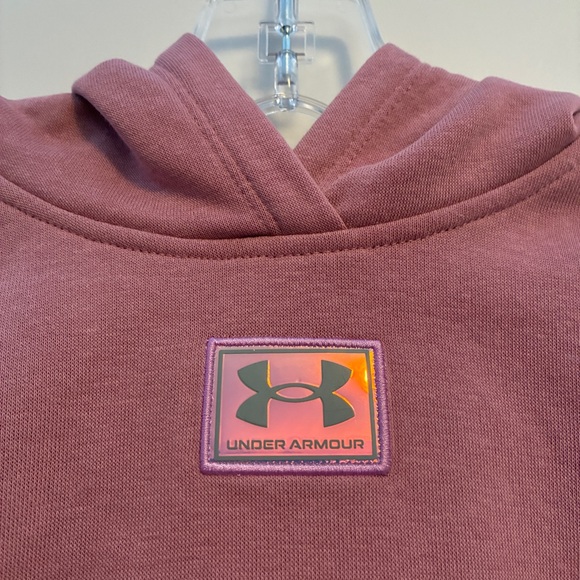 Under Armour Toddler Girl's UA Rival Flare Leg Sweatsuit Pink Size 3T - Picture 3 of 8